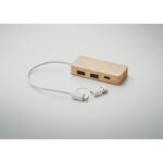 3-portowy bambusowy hub USB - obrazek 5