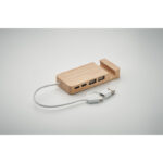 4-portowy bambusowy hub USB - obrazek 5