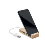 4-portowy bambusowy hub USB - obrazek 3