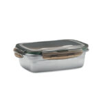 Pojemnik na lunch ze stali z recyklingu z pokrywką PP