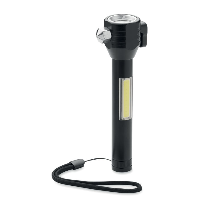 mo2357-03 Aluminiowy młotek bezpieczeństwa ze światłem COB i paskiem