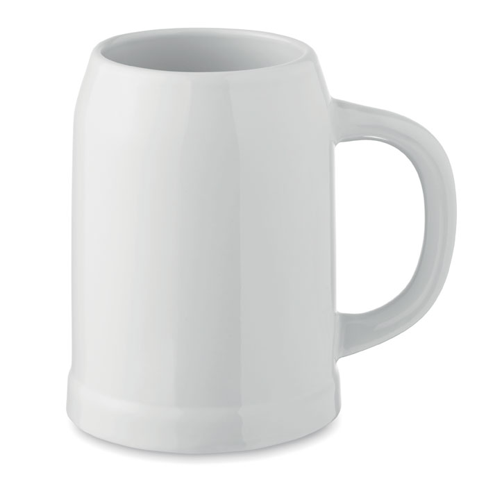 mo2406-06 Ceramiczny kufel do piwa z uchem, do sublimacji