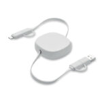 Zwijany kabel USB-C 60 W z ABS z recyklingu