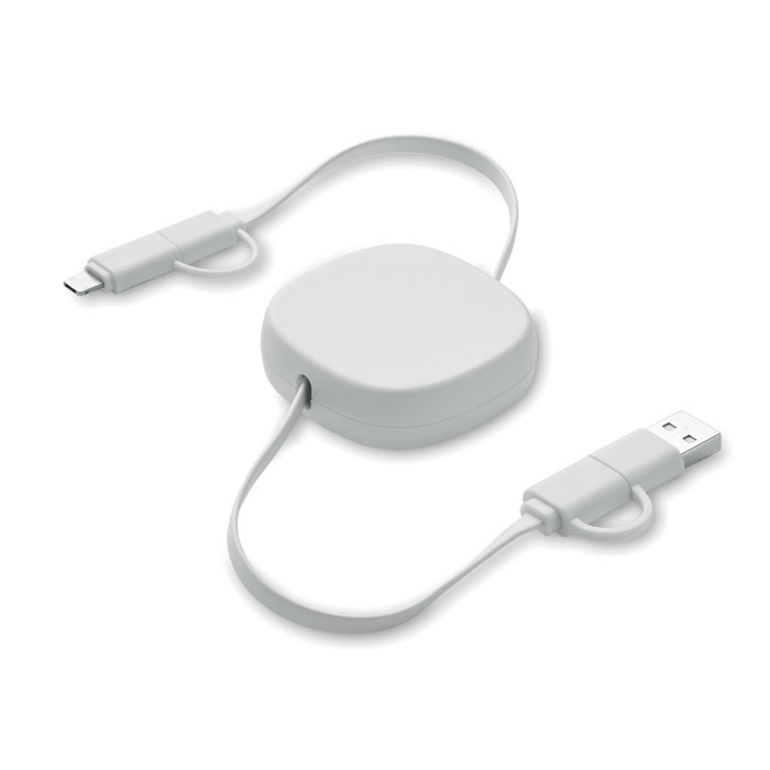 Zwijany kabel USB-C 60 W z ABS z recyklingu