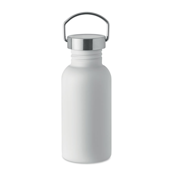 mo2562-06 Stalowa butelka na wodę 500 ml z recyklingu z uchwytem