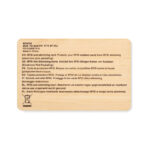 Karta RFID wykonana z bambusa - obrazek 2