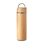 Termos ze stali z bambusową osłoną i zaparzaczem 400 ml