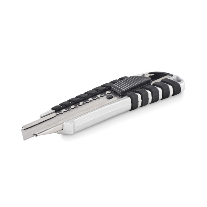 mo6343-14 Chowany nóż aluminiowy z łamanym ostrzem, srebrny