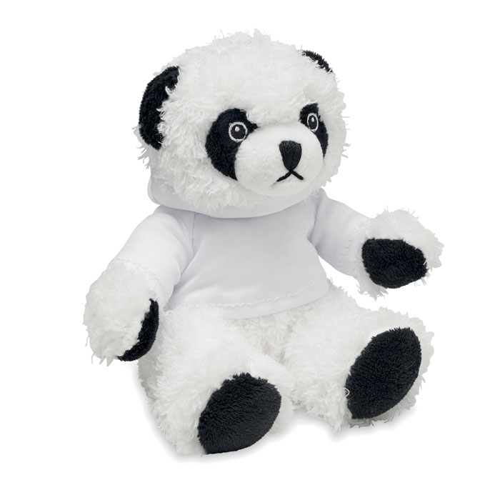 mo6736-06 Pluszowa panda w bluzie z kapturem