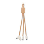 Korkowy kabel USB-C do ładowania 3 w 1