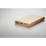 Bambusowy power bank 4000 mAh - obrazek 4