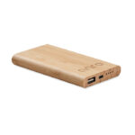 Bambusowy power bank 4000 mAh - obrazek 3