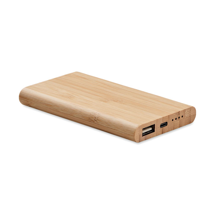 Bambusowy powerbank 4000 mAh