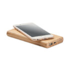 Bambusowy power bank 6000 mAh - obrazek 3