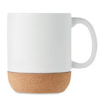 Matowy ceramiczny kubek z korkową podstawą