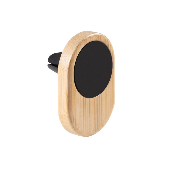 mo6864-40 Magnetyczny uchwyt na telefon z bambusa, naturalny odcień