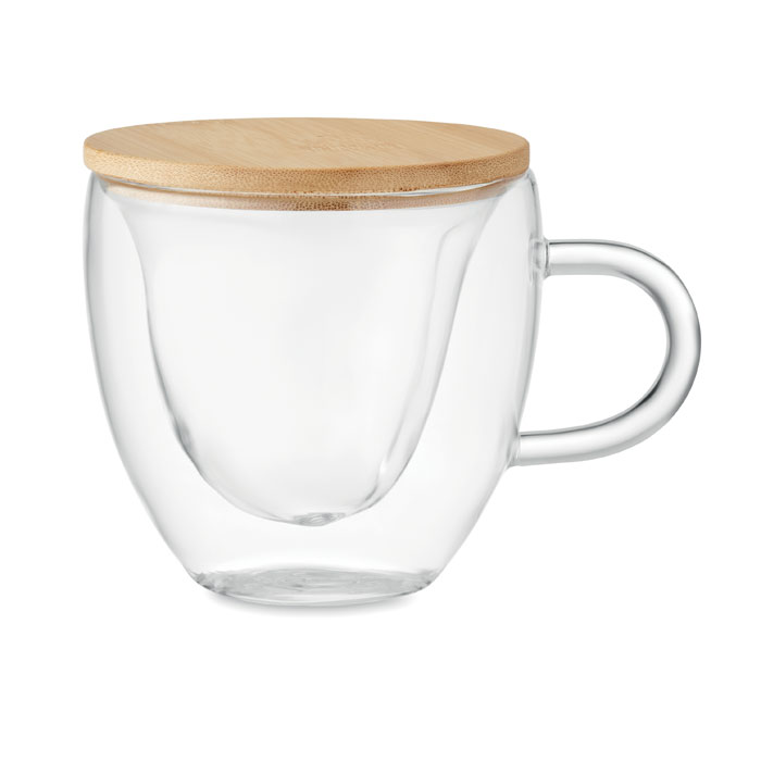 mo6937-22 Szklanka z podwójną ścianką z sercem w środku, 180 ml