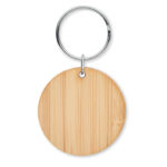 Okrągły bambusowy brelok - obrazek 2