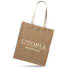 Jutowa torba na zakupy - obrazek 3