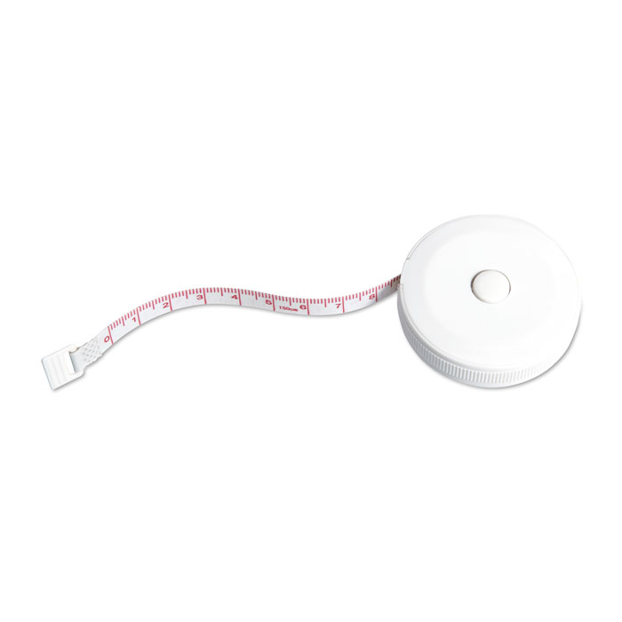 mo8219-06 Okrągła miarka 1 m z ABS w kolorze białym