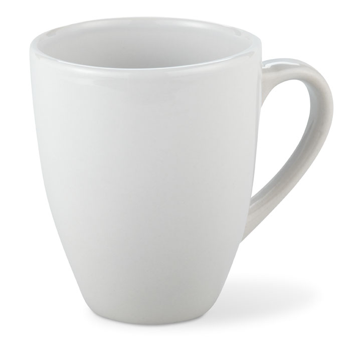mo8316-06 Mały biały kubek ceramiczny z kamionki