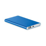 Płaski powerbank 4000 mAh z aluminium z recyklingu