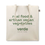 Torba na zakupy materiałowa, bawełna organiaczna - obrazek 2