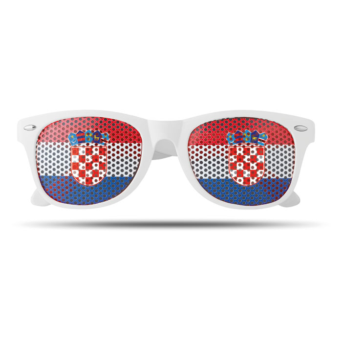 mo9275-36 Okulary przeciwsłoneczne z soczewkami w barwach flagi