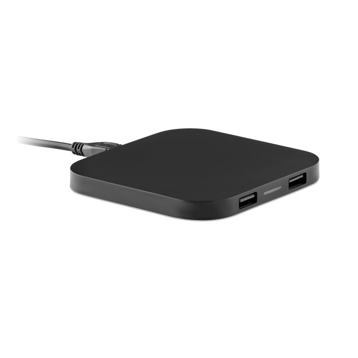 mo9309-03 Kwadratowa ładowarka indukcyjna z portami USB