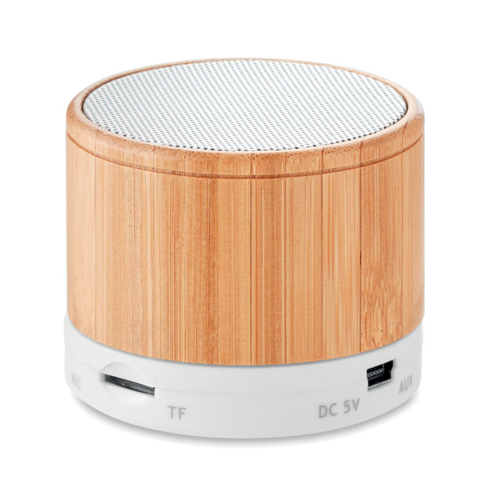 mo9608-06 Bambusowy głośnik bluetooth z funkcją głośnomówiącą