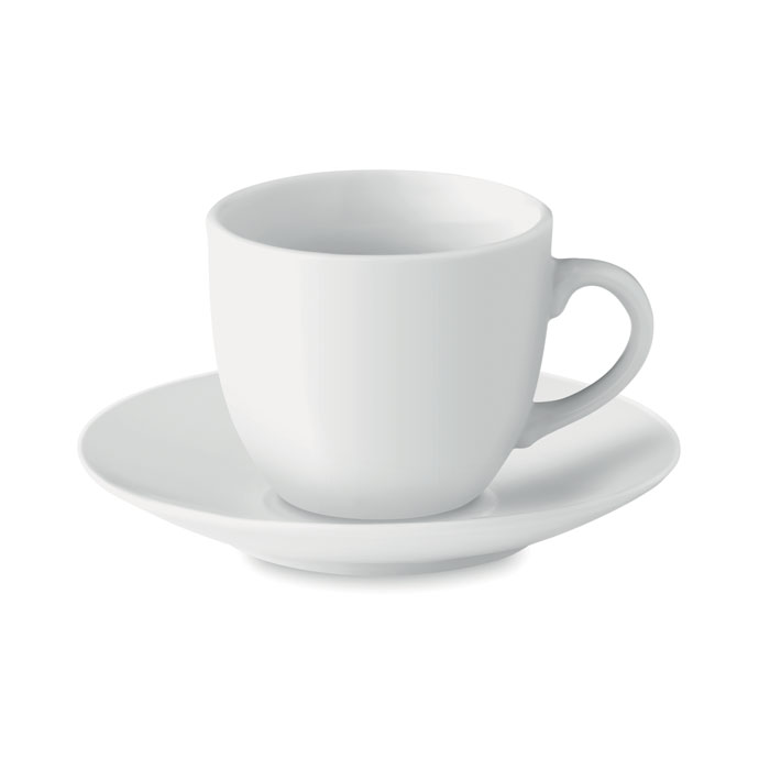 mo9634-06 Porcelanowa filiżanka do espresso ze spodkiem, 80 ml