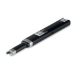 Czarna smukła zapalniczka USB z plazmowym łukiem