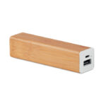 Bambusowy powerbank 2200 mAh, walec