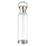 Butelka na wodę z Tritanu 800 ml z bambusową pokrywką