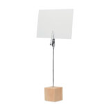 Uchwyt na zdjęcia z klipsem na drewnianym stojaku