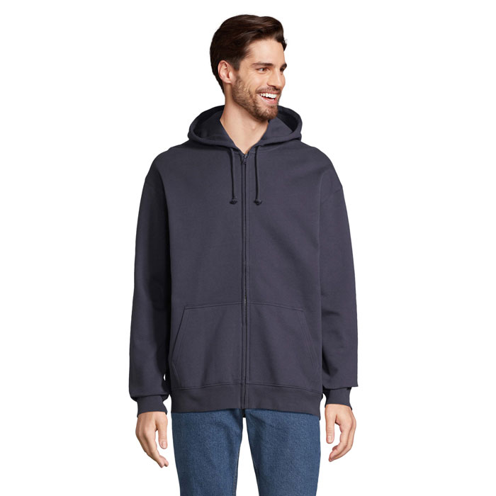 Unisex bluza z kapturem z domieszką poliestru z recyklingu