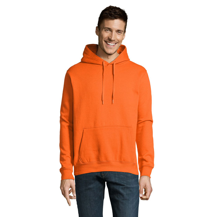 s13251-or Unisex bluza z kapturem, szczotkowany polar 320, kieszeń kangurka