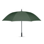 Zielony parasol automatyczny 27 cali z RPET, rozłożony