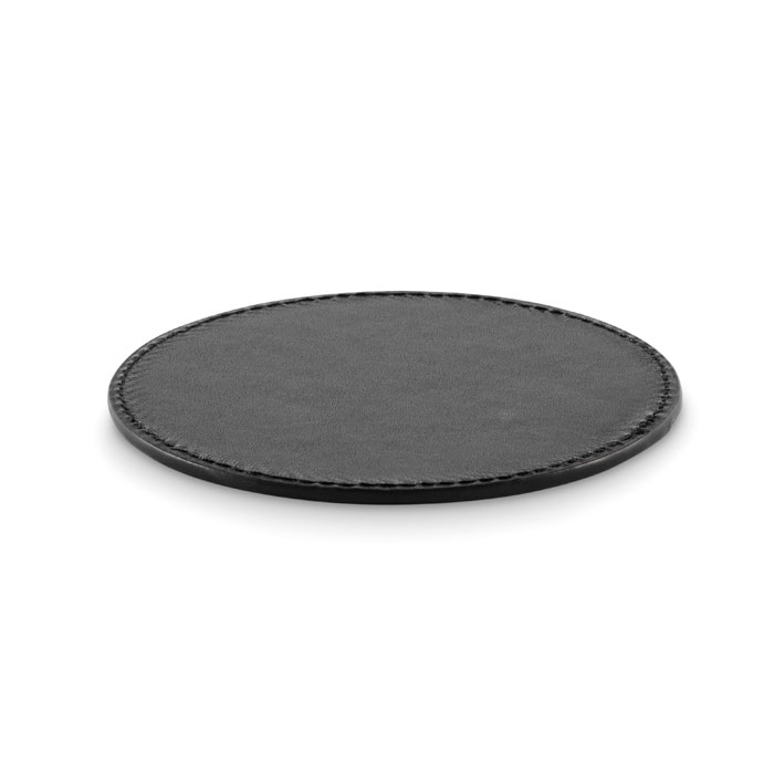 mo2616-03 Okrągła podkładka pod kubek z PU, kilka kolorów