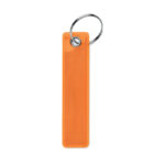 Odblaskowy brelok z PVC, fluorescencyjny żółty