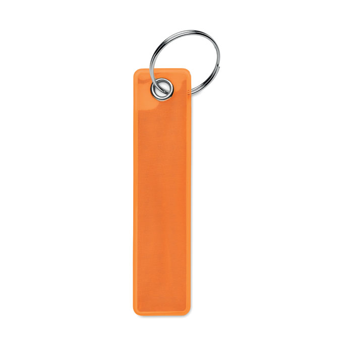 Odblaskowy brelok z PVC, fluorescencyjny żółty