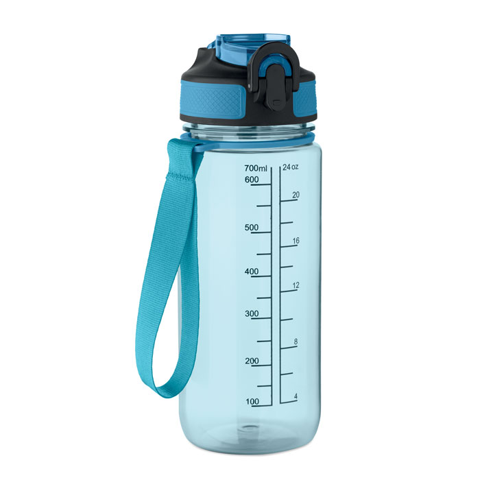 Sportowa butelka na wodę z RPET 700 ml z paskiem