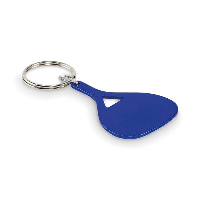 Aluminiowy brelok do kluczy w kształcie łopatki, czarny