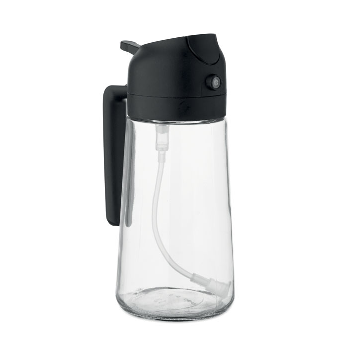 Szklany dozownik i rozpylacz oleju 2 w 1, 450 ml