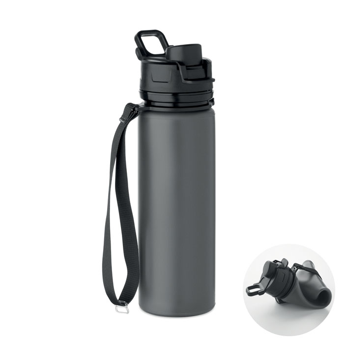 mo2944-15 Składana silikonowa butelka na wodę 500 ml z paskiem