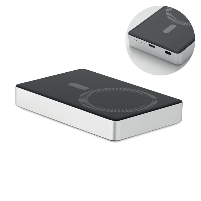 mo2957-14 Powerbank indukcyjny 10000 mAh z aluminium z recyklingu