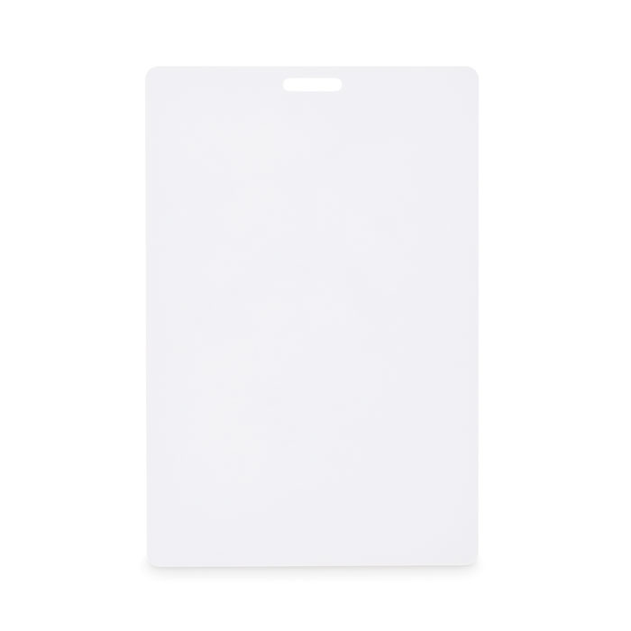 mo2974-06 Biały duży identyfikator na smycz o formacie poziomym 120 x 80 mm