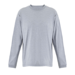 Unisex t-shirt oversize z długim rękawem z domieszką bawełny z recyklingu