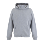 Unisex bluza z kapturem na zamek z czesanego polaru 450