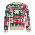 Świąteczny sweter z dzianiny S-M